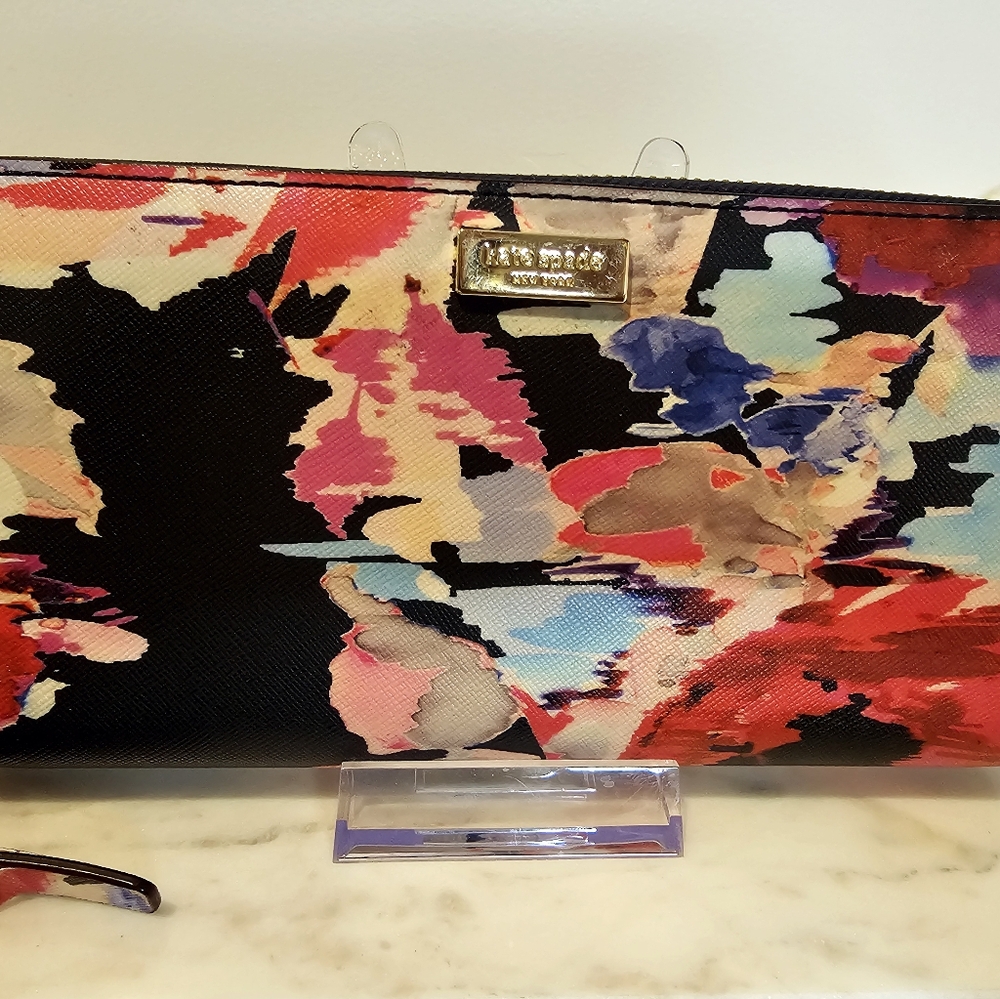 Kate Spade Watercolor Long Wallet